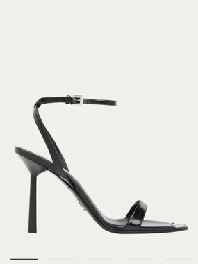 PRADA Leather Ankle-strap Sandals